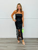 Black Faux Leather & Lace Tube Dress (Reg.)