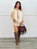 White/Taupe Faux Fur Vest (Reg & Plus)