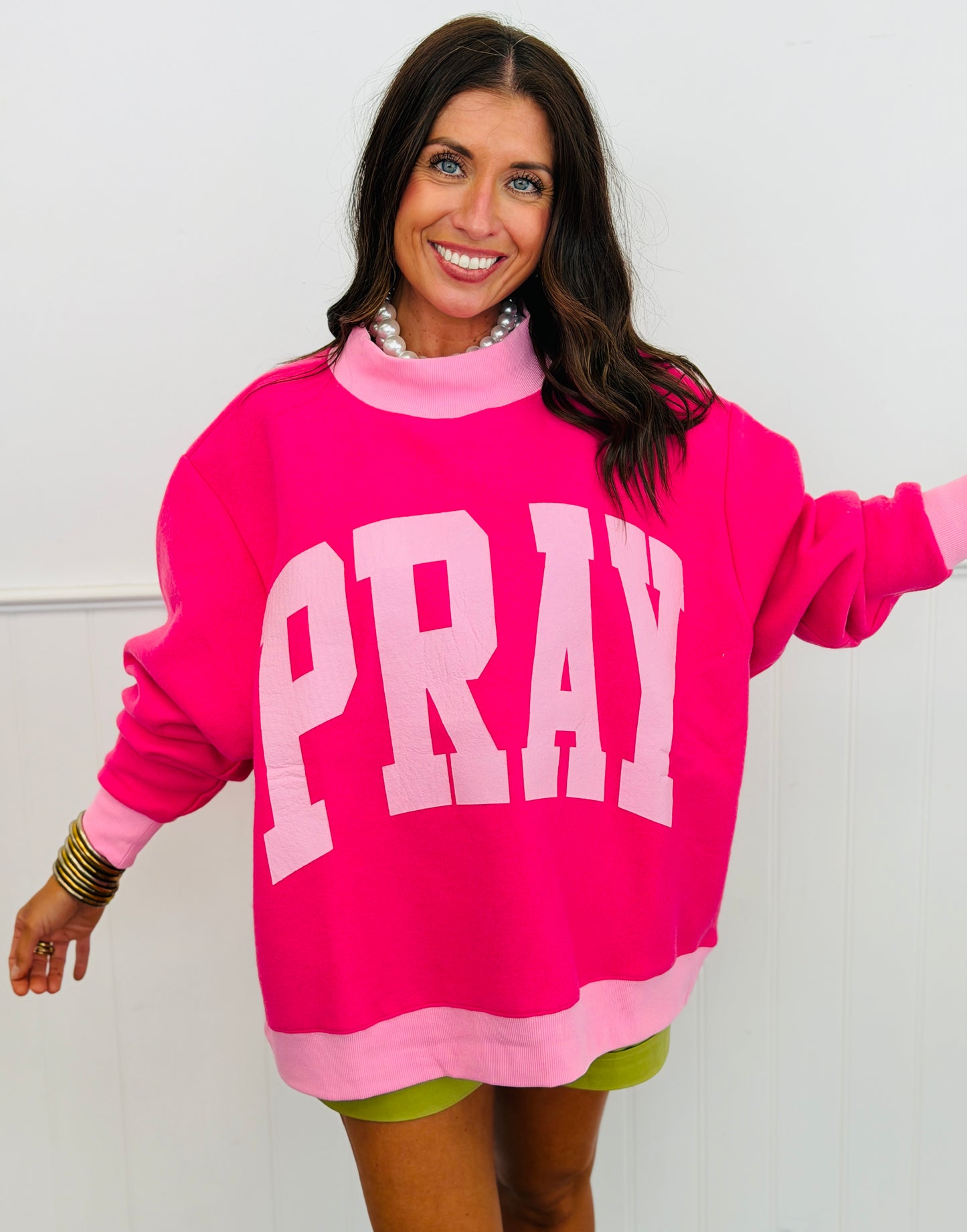 Just Pray 2-Sided Mock Sweatshirt (Reg.)