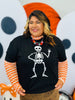 Peace Out Skeleton Graphic Tee (Reg. and Plus)
