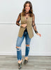 Mocha Brown Button Up Vest (Reg)