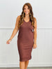 Sleeveless V-Neck Midi Dress (Reg.) - 2 Colors