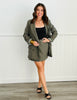 Blazer & Mini Skirt Set (Reg)-2 Colors