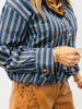 Striped Ruffled Hem Shirt (Reg) - 2 Colors