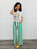 Bold Stripe Ankle Pants (Reg.)-4 Colors