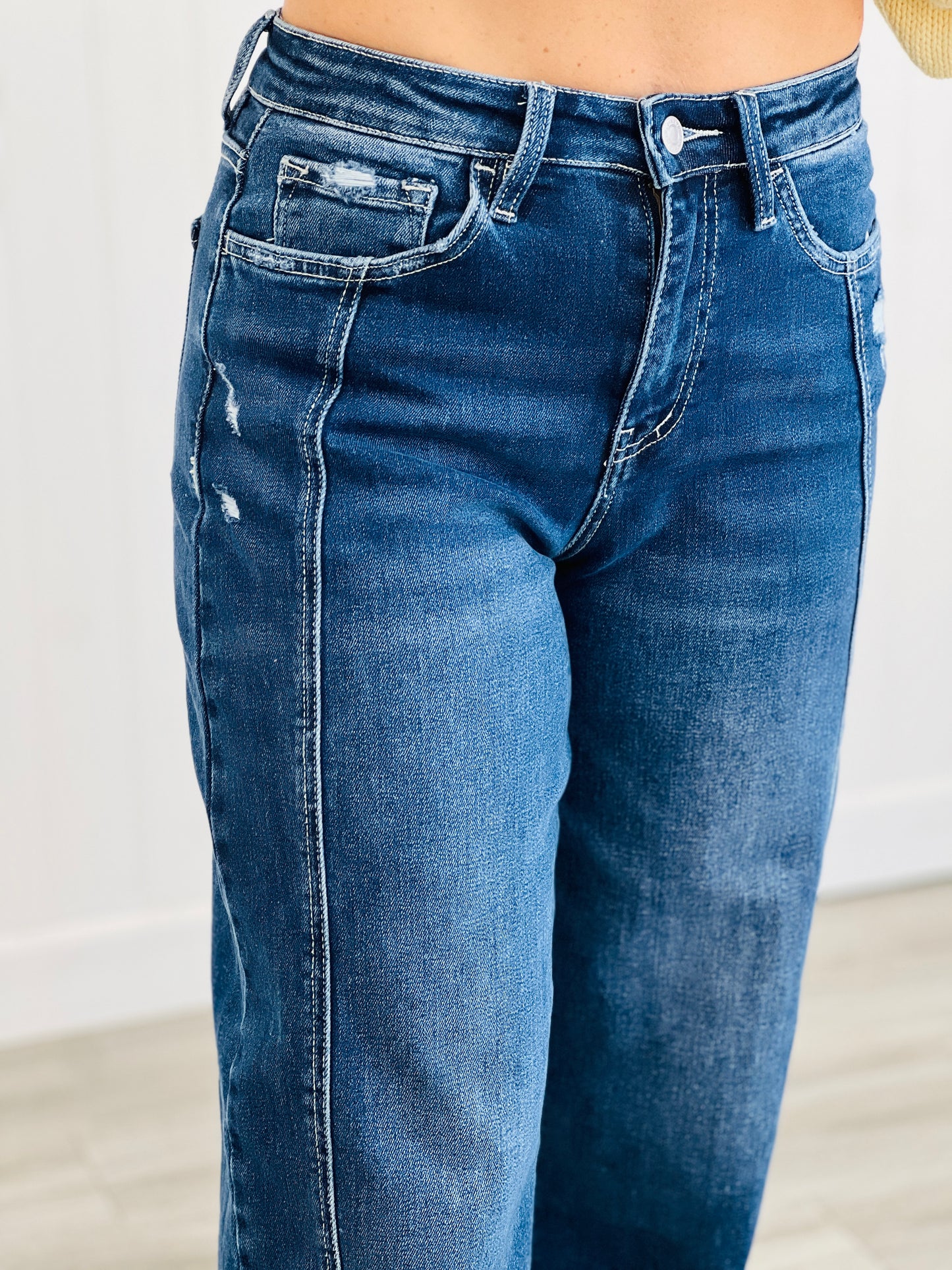 Fit Check High Rise Barrel Jeans (Reg & Plus)