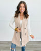 Beige Sleeveless Blazer Vest (Reg.)