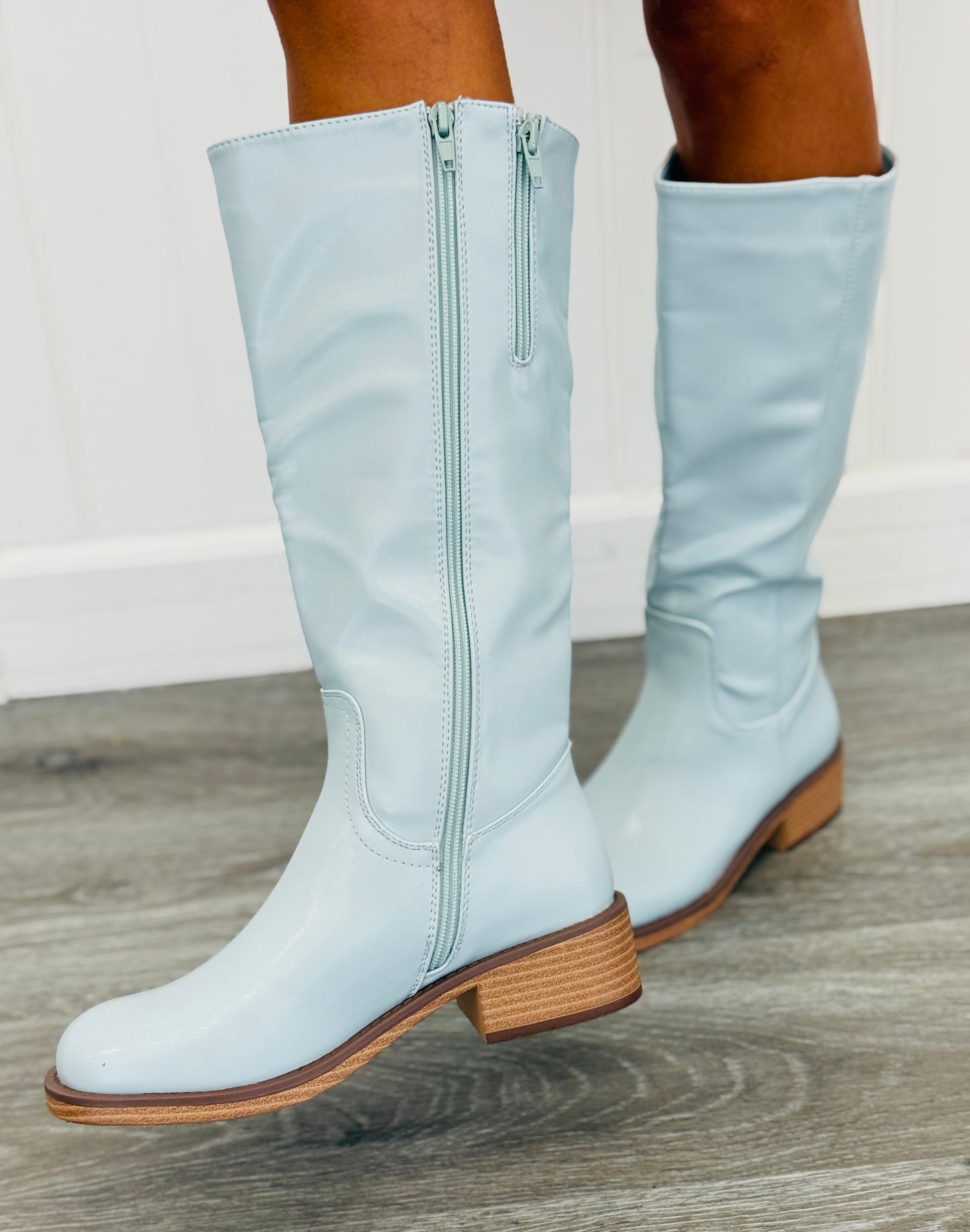The Jojo Boots in Powder Blue