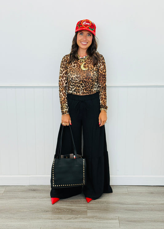 Let Them Flow Tiered Leg Pants  (Reg & Plus)
