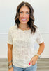 Floral Mesh Lace Short Sleeve Top (Reg & Plus)-3 Colors