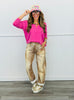 Brown Deer Print Barrel Pants (Reg.)