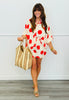 Ecru/Red Big Dots Shirt & Shorts Set (Reg & Plus)