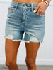 Judy Blue Beautiful Destinations Vintage Wash Shorts (Reg. and Plus)