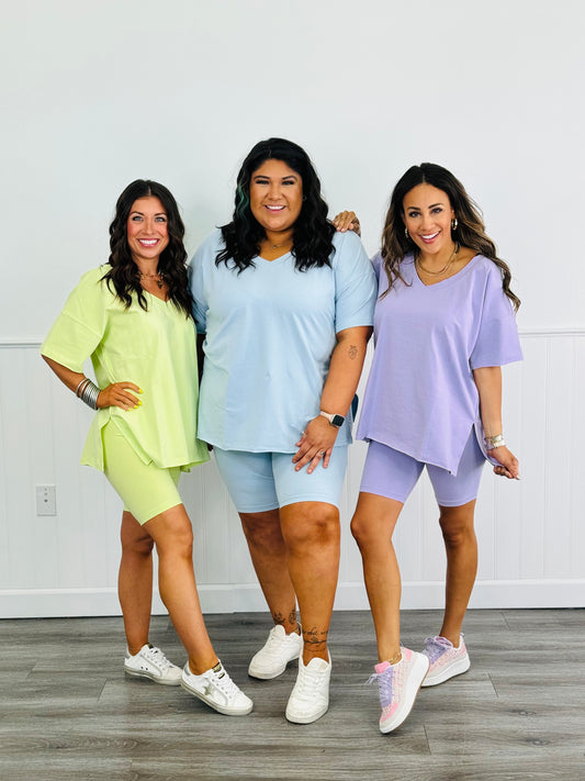 Oversized Reversible Short Sleeve Top (Reg. and Plus) - 5 Colors
