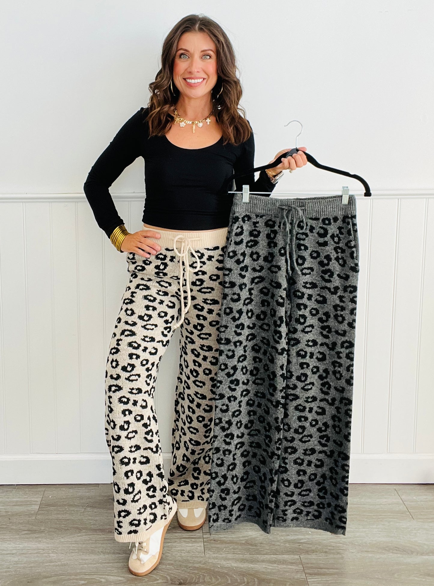 Cozy Leopard Print Pants (Reg)-2 Colors