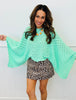 Oversized Bell Sleeve Knit Top (OS & PLUS) - 5 Colors