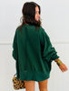 Forest Green Christmas Light Bulb Mock Neck Sweatshirt (Reg.)