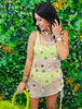 Beige Disc Sequin Cover Up Dress (Reg.)