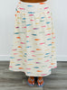 Fish Print Midi Skirt (Reg & Plus) - 2 Colors