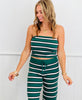 Green/White Striped Sweater Tube Top (Reg.)
