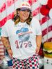 Glitter Rhinestone Disco 1776 Graphic Tee (Reg. and Plus)