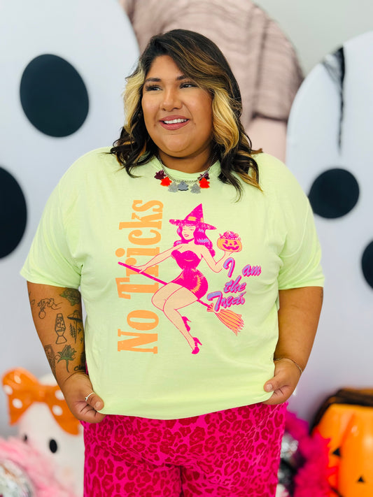 No Tricks I Am the Treat Graphic Tee (Reg. and Plus)