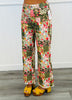 Olive Patchwork Print Wide Leg Pants (Reg.)