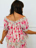 Pink Multi Blurred Floral Maxi Skirt Set (Reg & Plus)