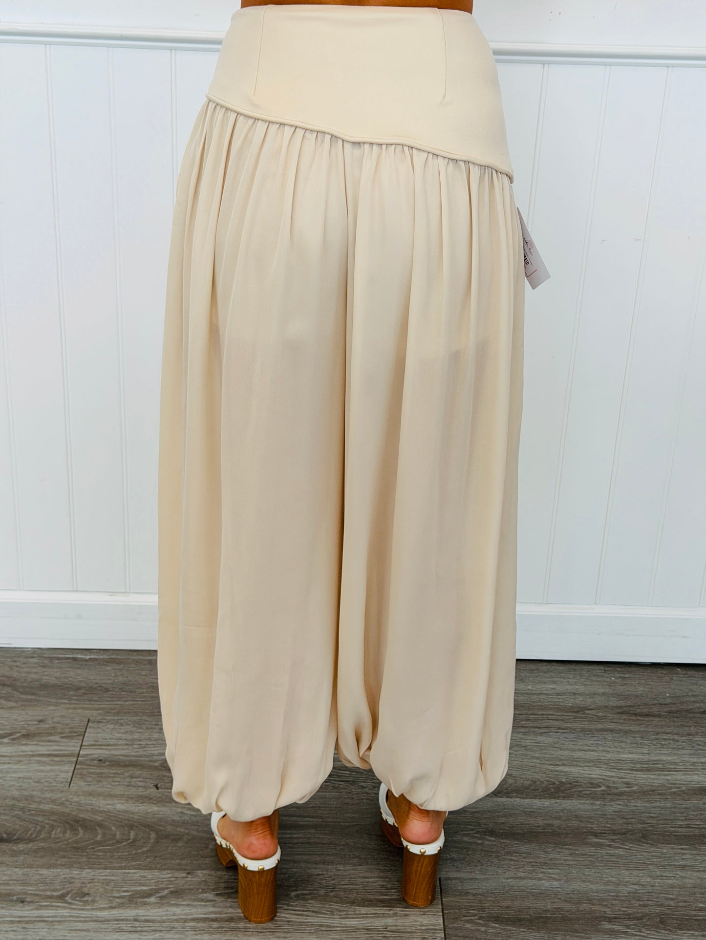 Shirred Harem Pants (Reg.) - 4 Colors