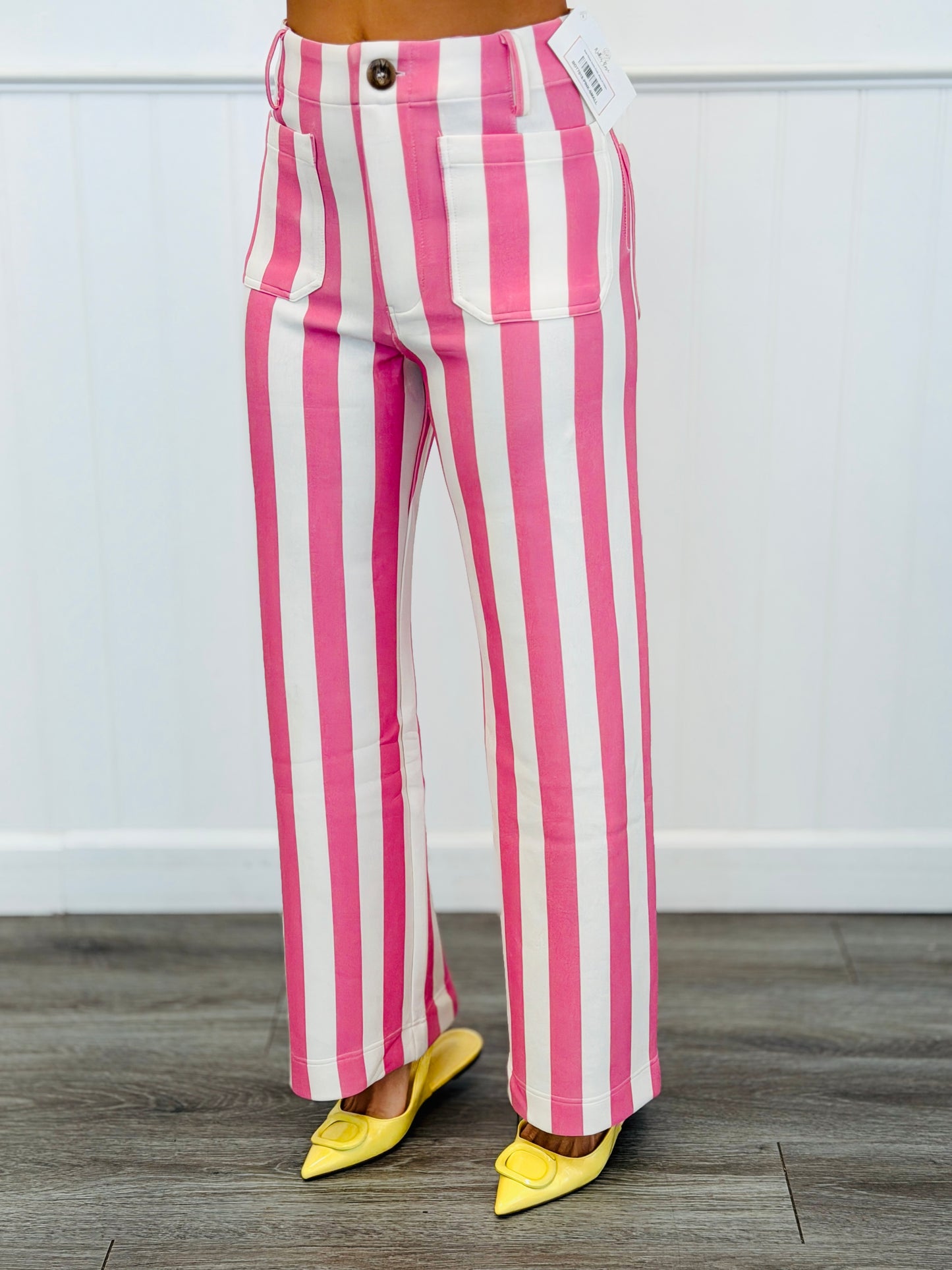 Bold Stripe Ankle Pants (Reg.)-4 Colors