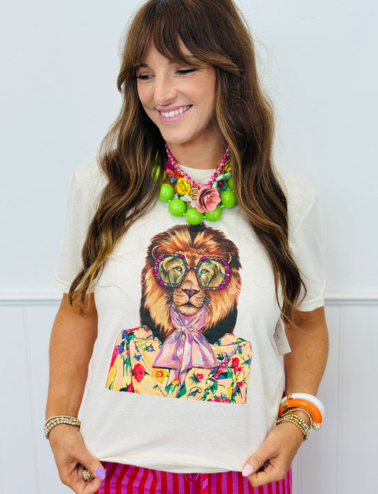 Sassy Lion Bling Tee (Reg. and Plus)
