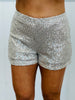 Champagne Sequined Shorts (Reg.)