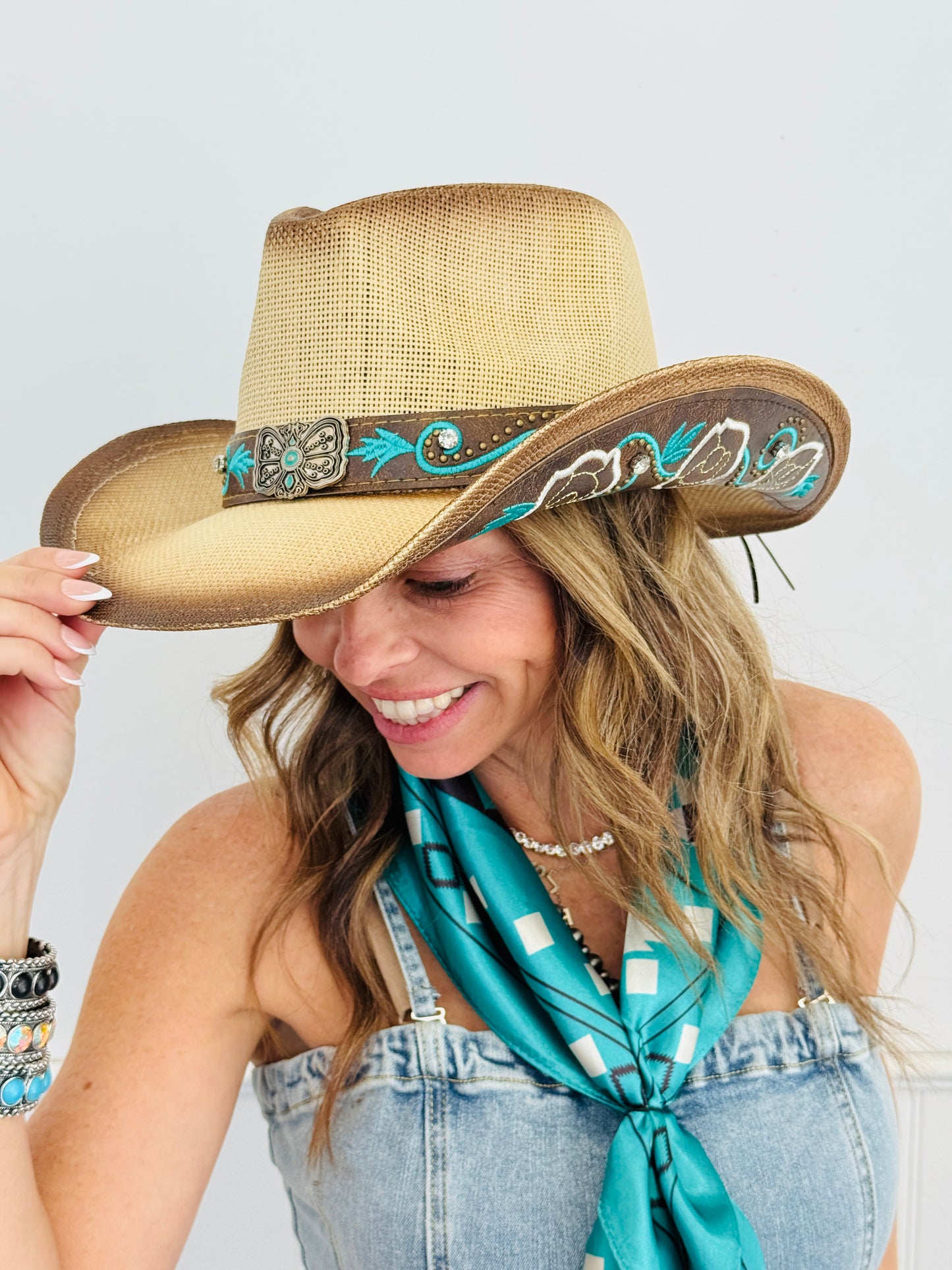 Butterfly Concho Western Hat