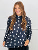 Polka Dot Long Sleeve Top (Reg. and Plus) - 2 Colors