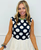 Big Dot Side Cinch Top (Reg & Plus)-2 Colors