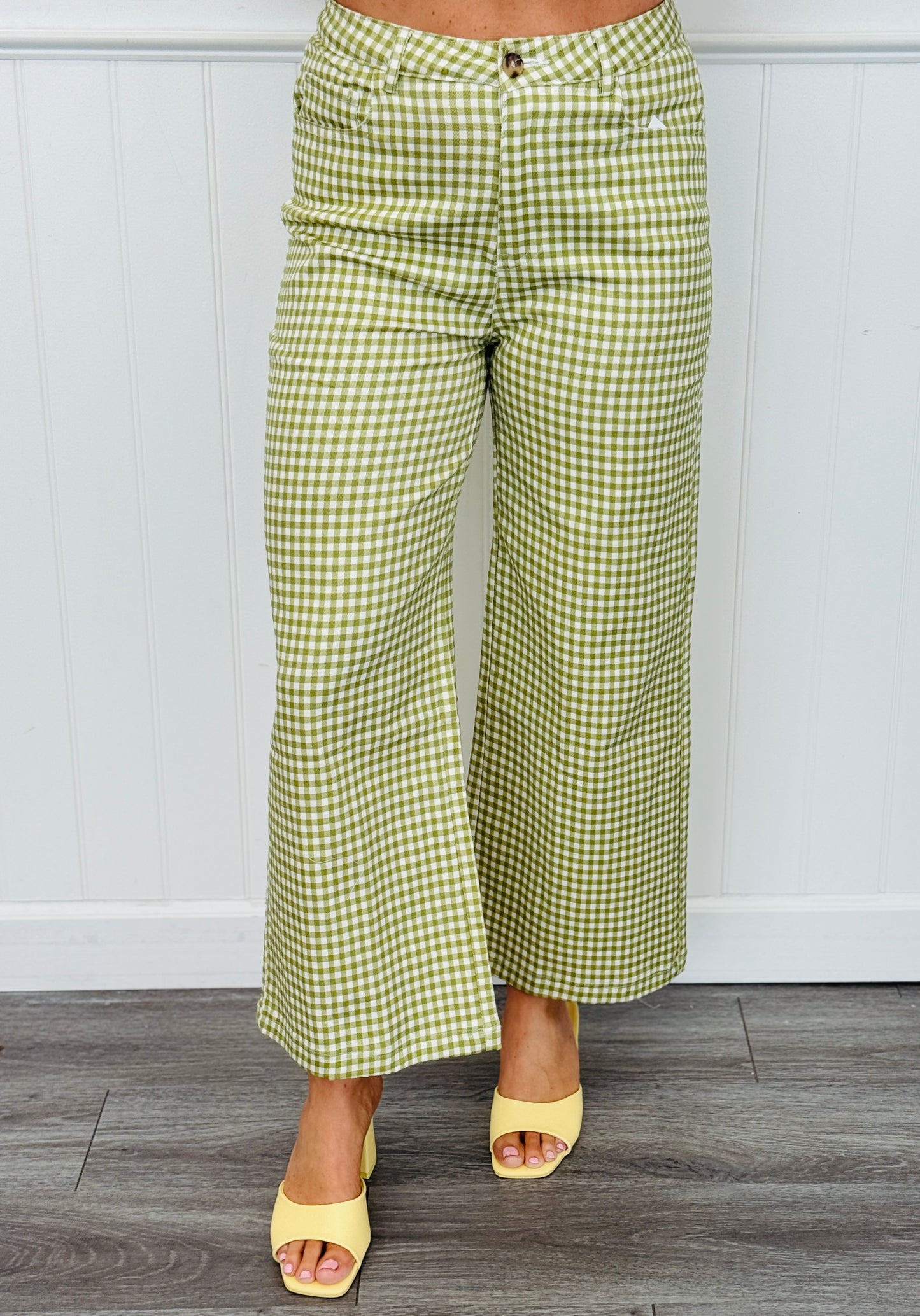 Gingham Straight Leg Pants (Reg.) - 7 Colors