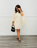 Ivory Lace Cape Mini Dress (Reg.)