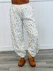 Taupe/Ivory Floral Jogger Pants (Reg.)