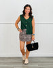 Chunky Button Down Sweater Vest Top (Reg.)-2 Colors