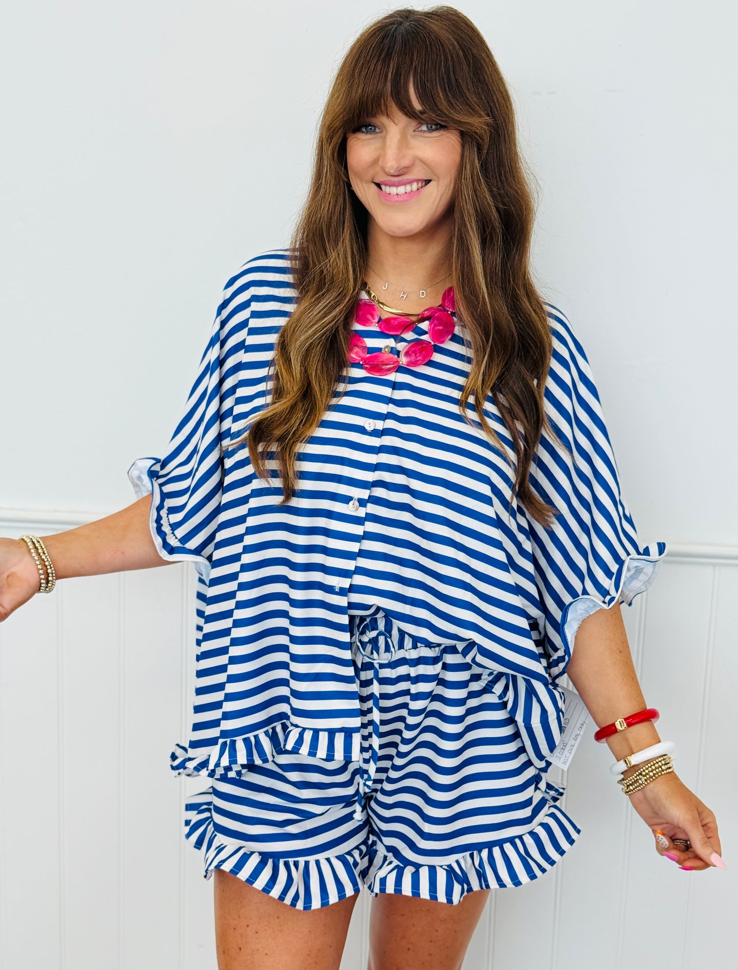 Flowy Striped Top (Reg & Plus)-3 Colors