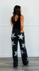 Black Rhinestone Stars Jeans (Reg)