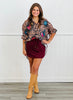 Leopard Not For Everyone Button Up Top (One Size)