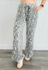 H Grey Brushed Knit Leopard Pants (Reg)