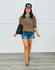 Leopard Mock Neck Sweatshirt (Reg. and Plus)