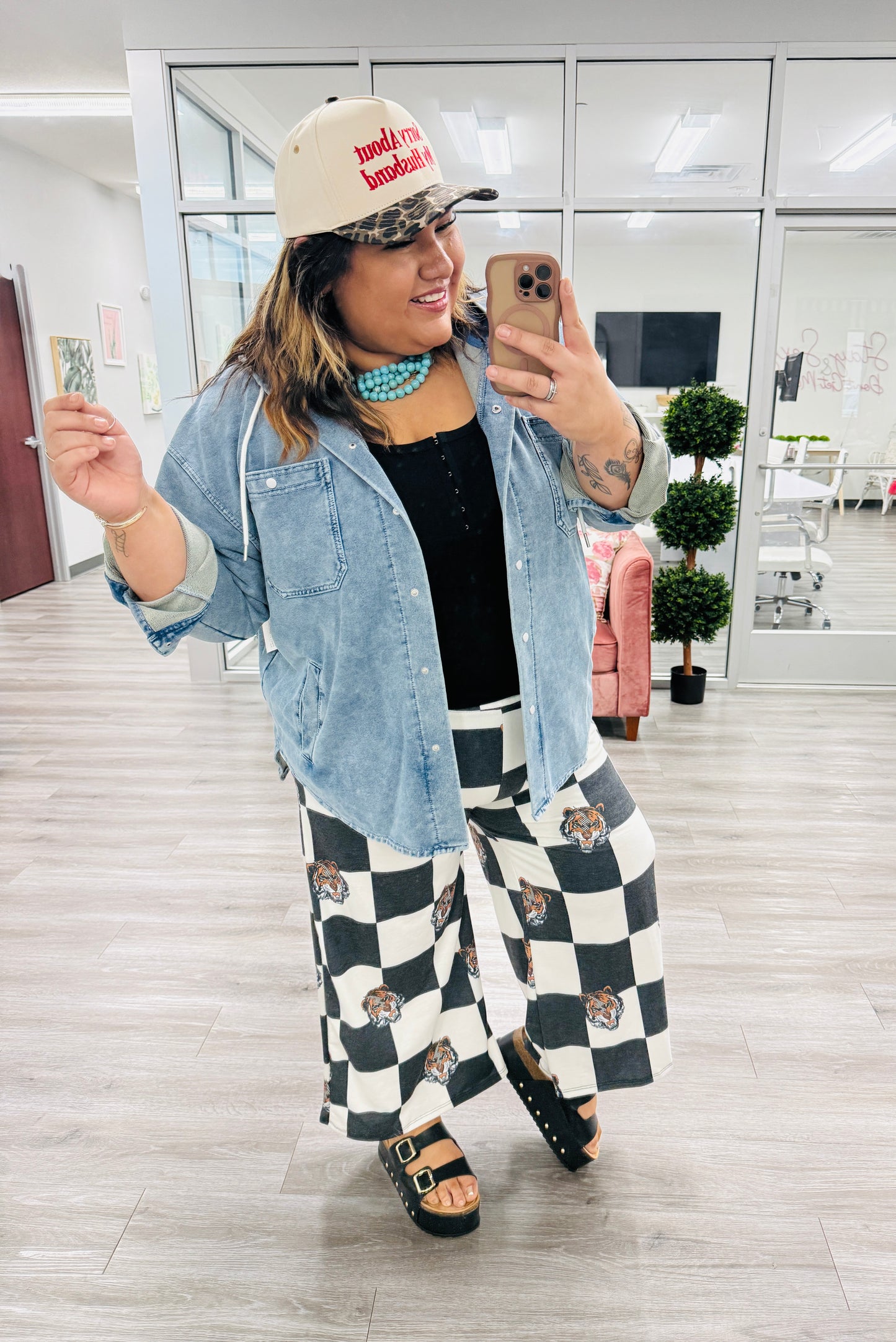 Black Hook N Eye Tank Top (Reg. and Plus)