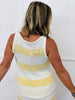 Yellow Striped Tank & Shorts Set (Reg.)