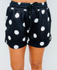 Black/White After Dark Polka Dot Luna Luxe Pullover Set (Reg. and Plus)