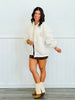 Keep Smiling Sherpa Jacket (Reg.)-2 Colors