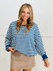 Essential Classic Striped Sweatshirt (Reg & Plus)-2 Colors