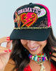Dramatic Trucker Hat with Chain